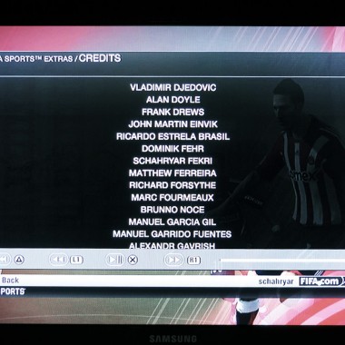 FIFA 08 Credits