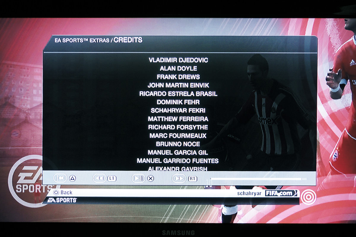 FIFA 08 Credits